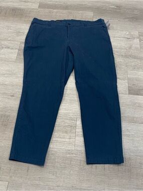 Kut from the Kloth Navy Blue Women's Straight-Leg Skinny Trousers